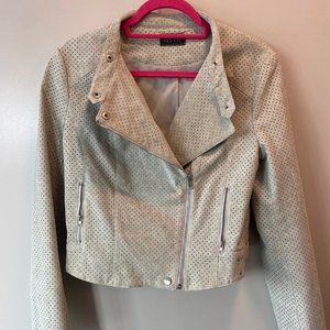 ASTR The Label Faux Suede Moto Jacket